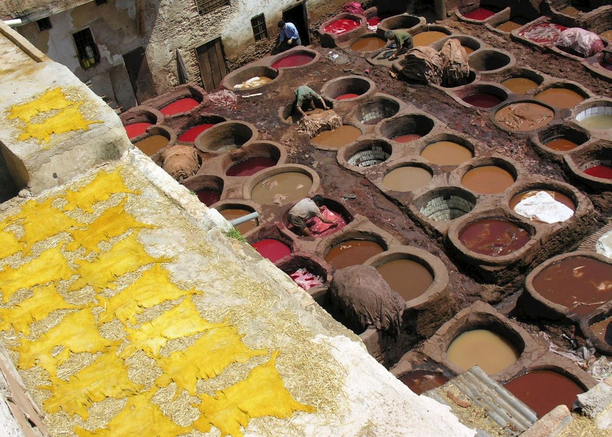 Tannery in Fez Tannery in Fez
