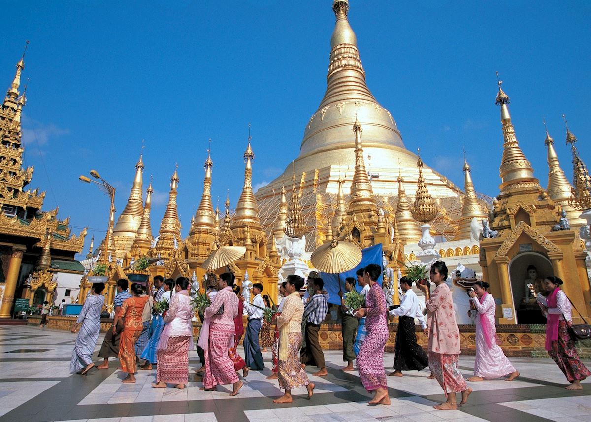 The Shwedagon Pagoda in Yangon is the holiest Buddhist site in Yangon The Shwedagon Pagoda in Yangon is the holiest Buddhist site in Yangon