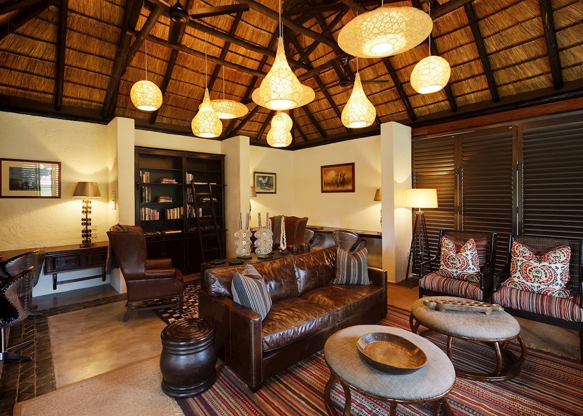 Library at Mfuwe Lodge, South Luangwa National Park Library at Mfuwe Lodge, South Luangwa National Park