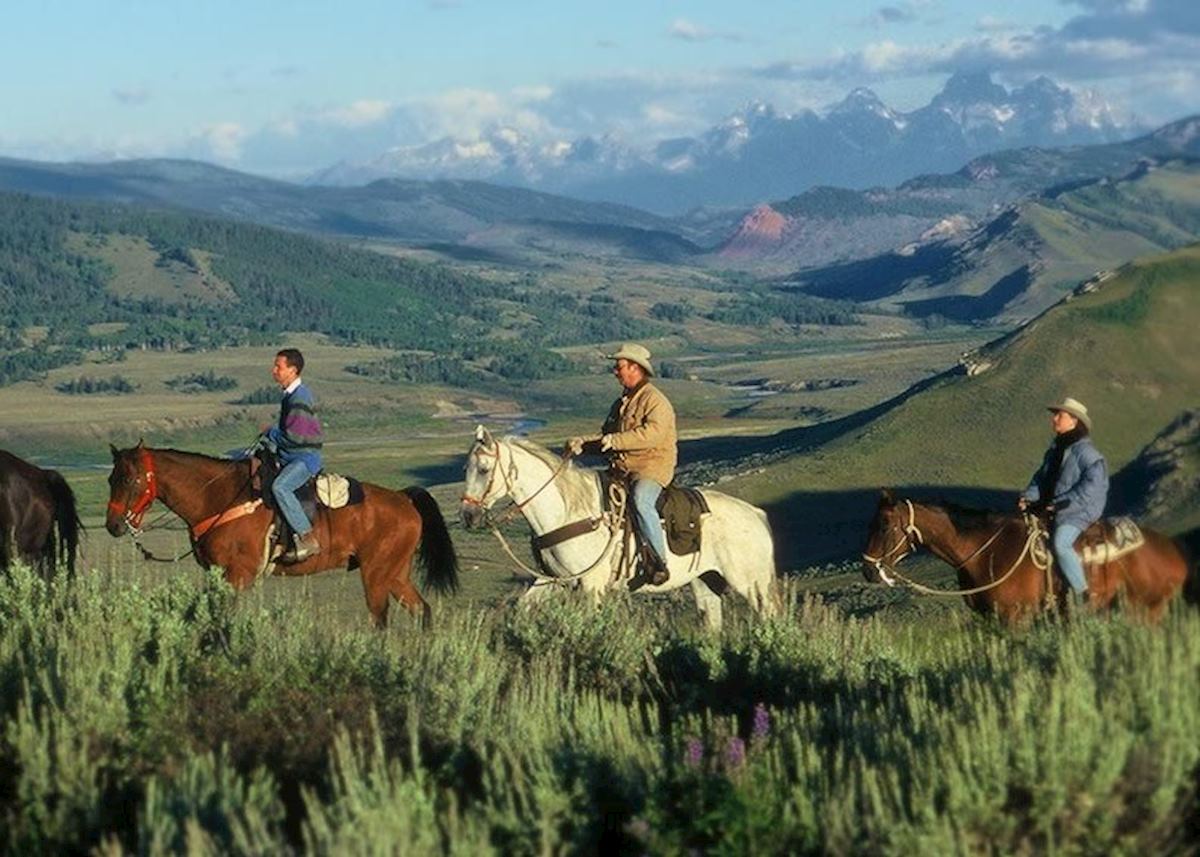 A day out riding at Goosewing Ranch, Jackson - Grand Teton National Park A day out riding at Goosewing Ranch, Jackson - Grand Teton National Park