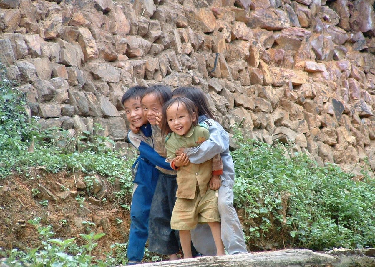 Basha Village children Basha Village children