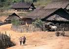 Village scene, Northern Laos