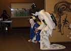 A Maiko and a Geiko during the Geisha Night at the Gion Hatanaka