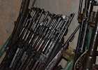Rifles left over in the weapons house
