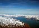 A view of Spitsbergen from the plane