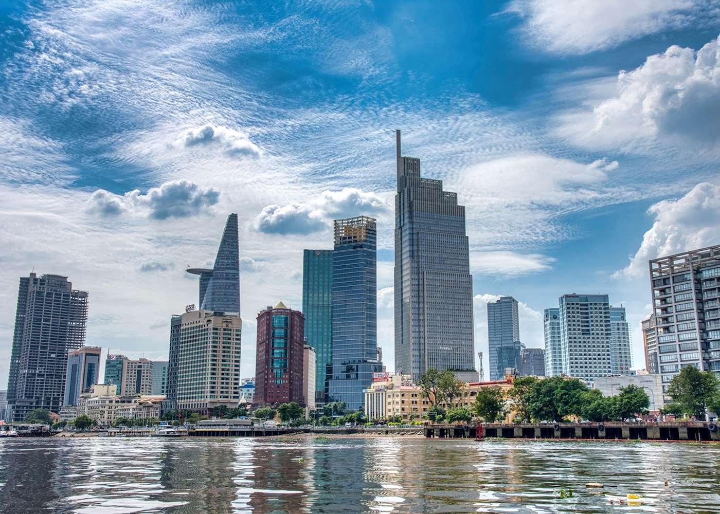 Ho Chi Minh City skyline at dusk, growing center for cryptocurrency in Vietnam