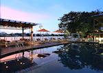 Pool at dusk, Riva Surya