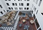 Terrace and hot spring, Centerhotel Miðgarður