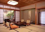 Japanese room at Asadaya Ryokan, Kanazawa