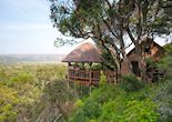 Amakhala Woodbury Lodge.  View from deck