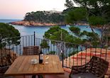 View from terrace at Hotel Aigua Blava, Costa Brava