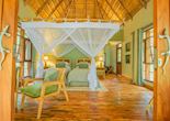 A twin room at Primate Lodge Kibale