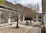 The central courtyard at Apricot Tree, Nurla