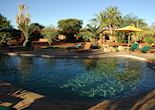 The pool, Kalahari Anib Lodge, Southern Namibia