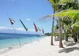 View along the beach at Coco Grove Beach Resort, Siquijor, Philippines