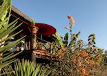 Spacious balcony at the Villa Inle Resort