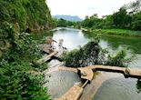 Natural spring pool at the Hintok River Camp
