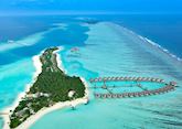 Aerial view, Niyama, Maldive Island
