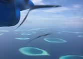 Seaplane transfer, Maldives