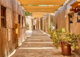 Traditional Arabic street in historical Al Fahidi district of Dubai City
