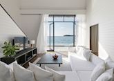 A water villa living room, COMO Cocoa Island