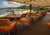 Beach terrace at Stars restaurant, Shanti Maurice Resort & Spa