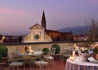 Roof terrace, Hotel Santa Maria Novella, Florence