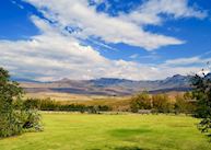 View of the Drakensberg Mountains from Montusi Lodge 