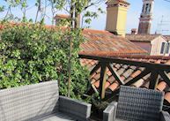 Roof terrace at Hotel Ca' D'Oro, Venice