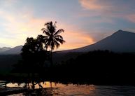 View from Ijen resort at sunset