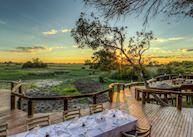 Outdoor dining at Camp Okavango