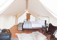 Deluxe tent at Under Canvas Zion