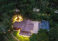 Aerial view of Pacuare Lodge