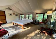 Interior of the tent's at Shergarh, Kanha National Park