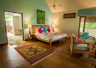 Tastefully decorated cottages at Neeleshwar Hermitage
