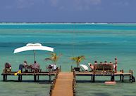 The pontoon at Boraha Villas