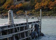 Dock at Hosteria Lago Grey, Torres del Paine National Park