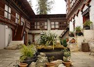 Courtyard at Gangtey Palace, Paro