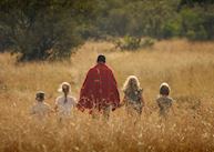 Family walk, Acacia House, Masai Mara