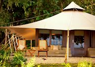 Tent exterior, Amanwana, Moyo island