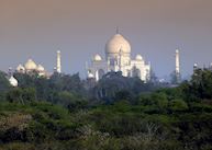 Looking at the Taj Mahal from Amarvilas
