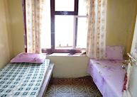 Typical tea house lodge bedroom, Nepal