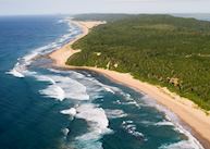 Aerial view of Thonga Beach Lodge