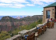 View of the Grand Canyon from North Rim Lodge