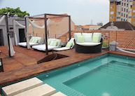Roof terrace and jacuzzi, Hotel Ananda, Cartagena