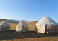 Traditional Yurt on the South Shore, Song-Kul Lake