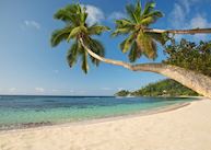 The beach at Kempinski Mahe