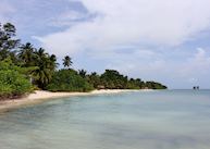 The beach near Le Repaire Boutique Hotel, La Digue