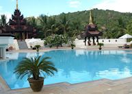 Swimming pool at the Mandalay Hill Resort, Mandalay