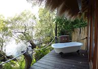 Luxury safari tent, Mukambi Safari Lodge, Kafue National Park